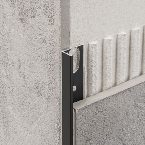 Plaadiliist L Profilpas 12,5mmx270cm must anodeeritud pilt